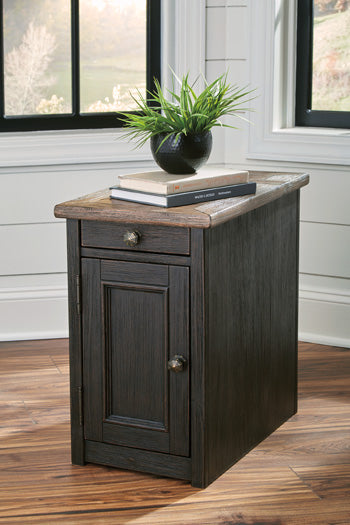 Tyler Creek Chairside End Table with USB Ports & Outlets - Affordable Home Luxury