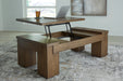 Rosswain Lift-Top Coffee Table - Affordable Home Luxury