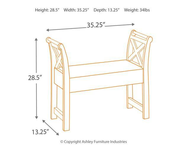 Abbonto Accent Bench - Affordable Home Luxury