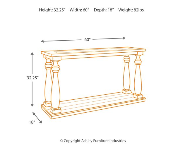 Mallacar Sofa/Console Table - Affordable Home Luxury