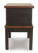 Stanah Chairside End Table with USB Ports & Outlets - Affordable Home Luxury