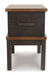 Stanah Chairside End Table with USB Ports & Outlets - Affordable Home Luxury