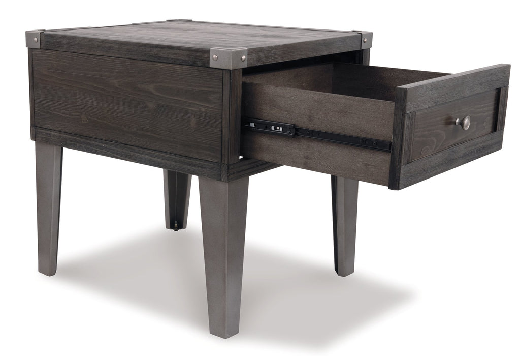 Todoe End Table with USB Ports & Outlets - Affordable Home Luxury