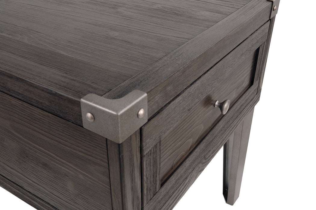 Todoe End Table with USB Ports & Outlets - Affordable Home Luxury