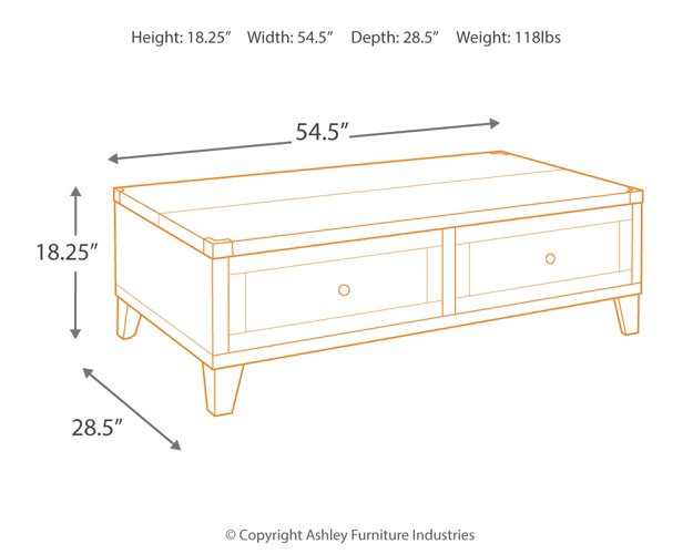 Todoe Coffee Table with Lift Top - Affordable Home Luxury