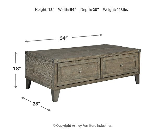 Chazney Coffee Table with Lift Top - Affordable Home Luxury