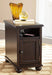 Barilanni Chairside End Table with USB Ports & Outlets - Affordable Home Luxury