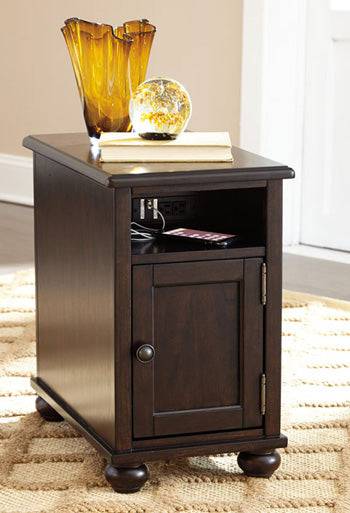 Barilanni Chairside End Table with USB Ports & Outlets - Affordable Home Luxury