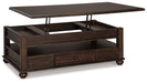 Barilanni Coffee Table with Lift Top - Affordable Home Luxury