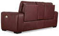 Alessandro Power Reclining Loveseat with Console - Affordable Home Luxury