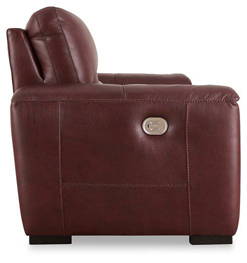 Alessandro Power Reclining Loveseat with Console - Affordable Home Luxury