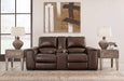 Alessandro Power Reclining Loveseat with Console - Affordable Home Luxury