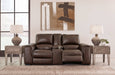 Alessandro Power Reclining Loveseat with Console - Affordable Home Luxury