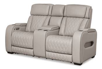 Boyington Power Reclining Loveseat with Console - Affordable Home Luxury