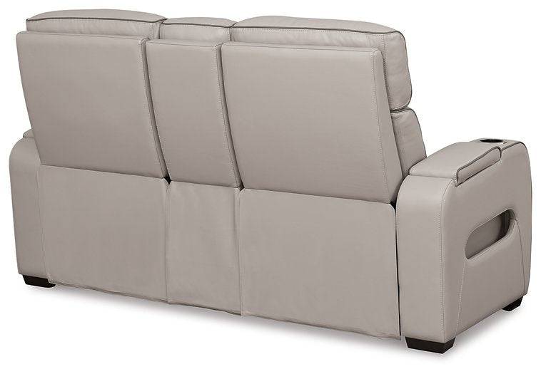 Boyington Power Reclining Loveseat with Console - Affordable Home Luxury