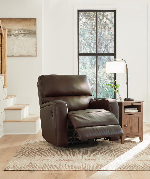 Emberla Swivel Glider Recliner - Affordable Home Luxury