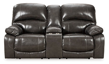 Hallstrung Power Reclining Loveseat with Console - Affordable Home Luxury