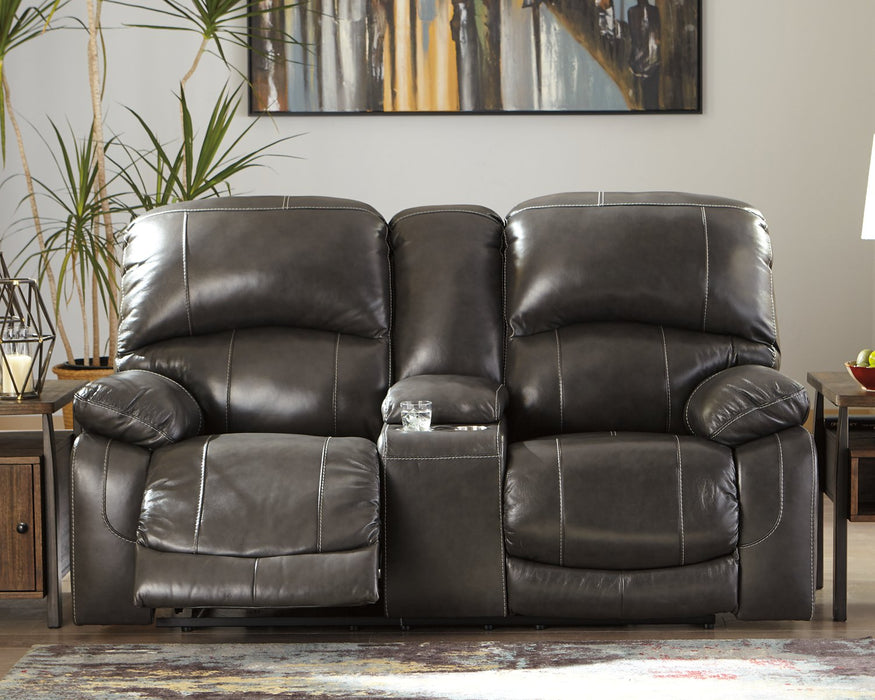 Hallstrung Power Reclining Loveseat with Console - Affordable Home Luxury