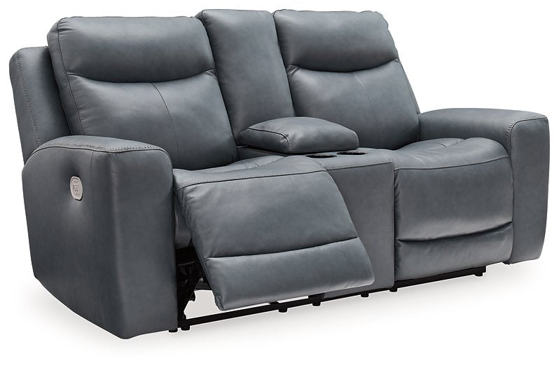 Mindanao Power Reclining Loveseat with Console - Affordable Home Luxury