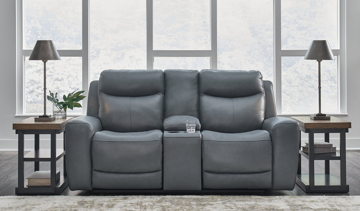 Mindanao Power Reclining Loveseat with Console - Affordable Home Luxury