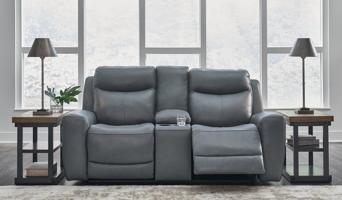 Mindanao Power Reclining Loveseat with Console - Affordable Home Luxury