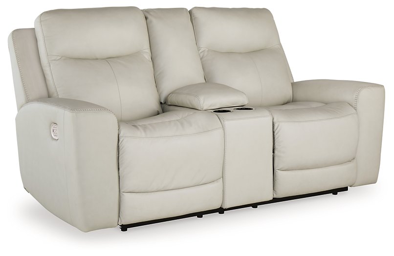 Mindanao Power Reclining Loveseat with Console - Affordable Home Luxury