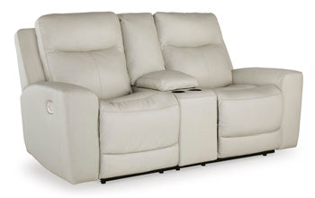 Mindanao Power Reclining Loveseat with Console - Affordable Home Luxury