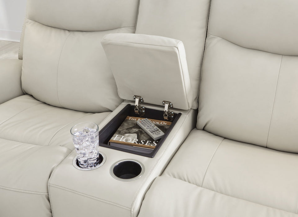 Mindanao Power Reclining Loveseat with Console - Affordable Home Luxury