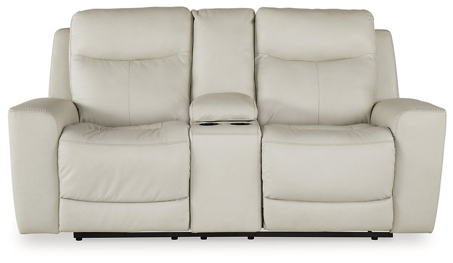 Mindanao Power Reclining Loveseat with Console - Affordable Home Luxury