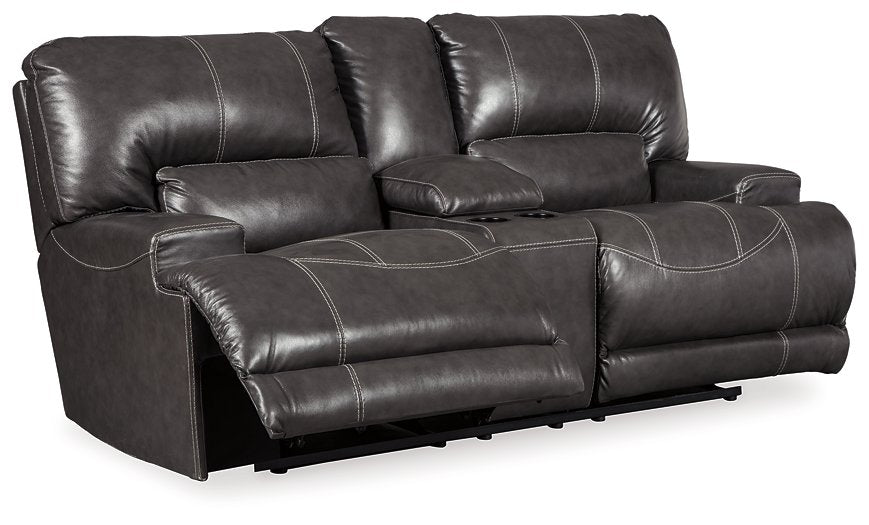 McCaskill Power Reclining Loveseat with Console - Affordable Home Luxury