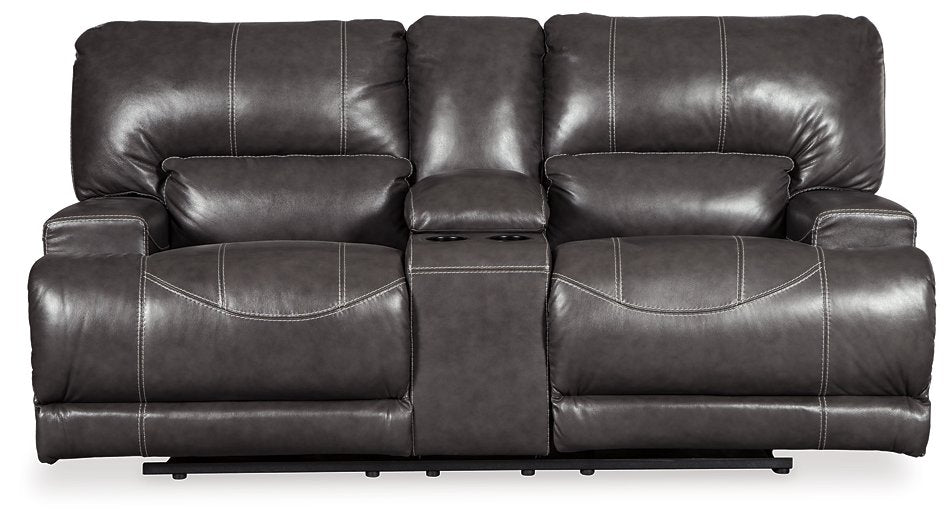 McCaskill Power Reclining Loveseat with Console - Affordable Home Luxury