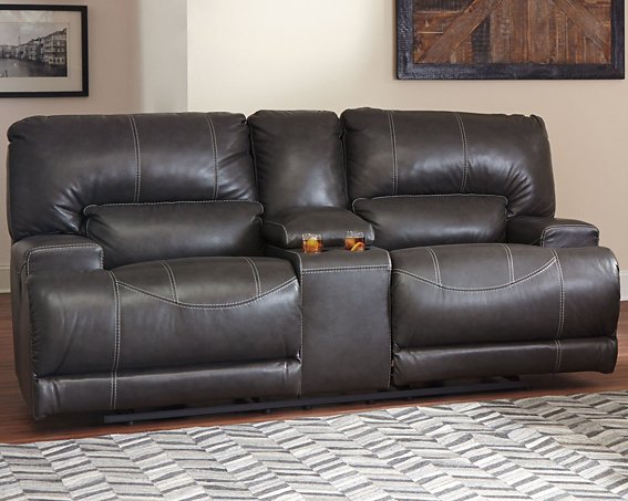 McCaskill Reclining Loveseat with Console - Affordable Home Luxury