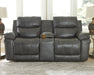 Edmar Power Reclining Loveseat with Console - Affordable Home Luxury