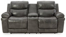 Edmar Power Reclining Loveseat with Console - Affordable Home Luxury