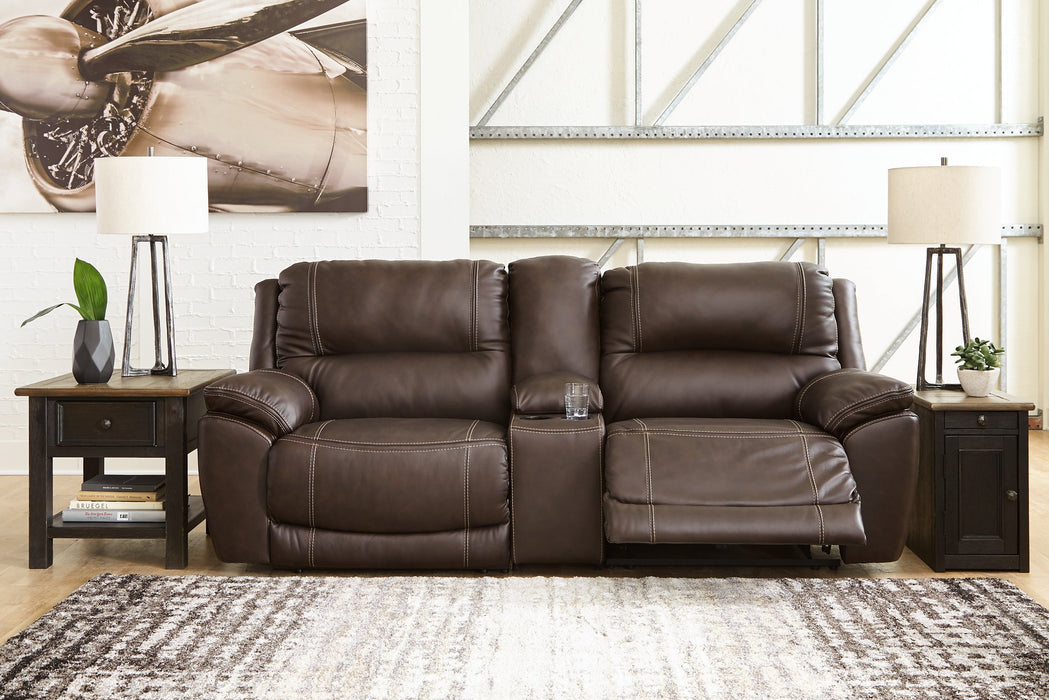 Dunleith 3-Piece Power Reclining Loveseat with Console - Affordable Home Luxury