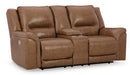 Trasimeno Power Reclining Loveseat with Console - Affordable Home Luxury