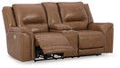 Trasimeno Power Reclining Loveseat with Console - Affordable Home Luxury