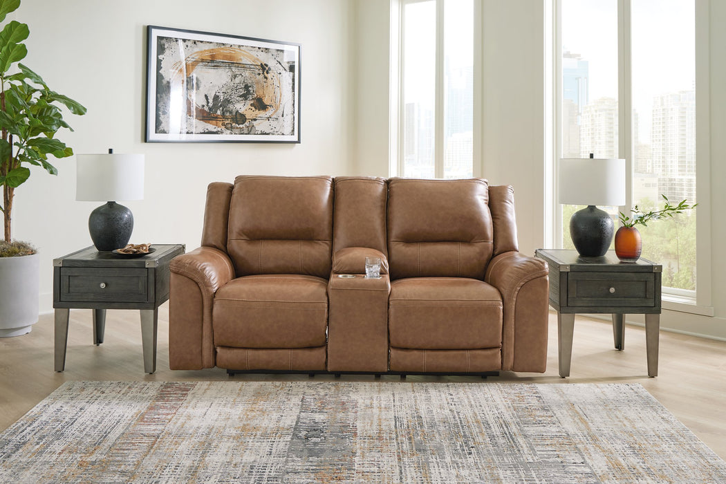 Trasimeno Power Reclining Loveseat with Console - Affordable Home Luxury