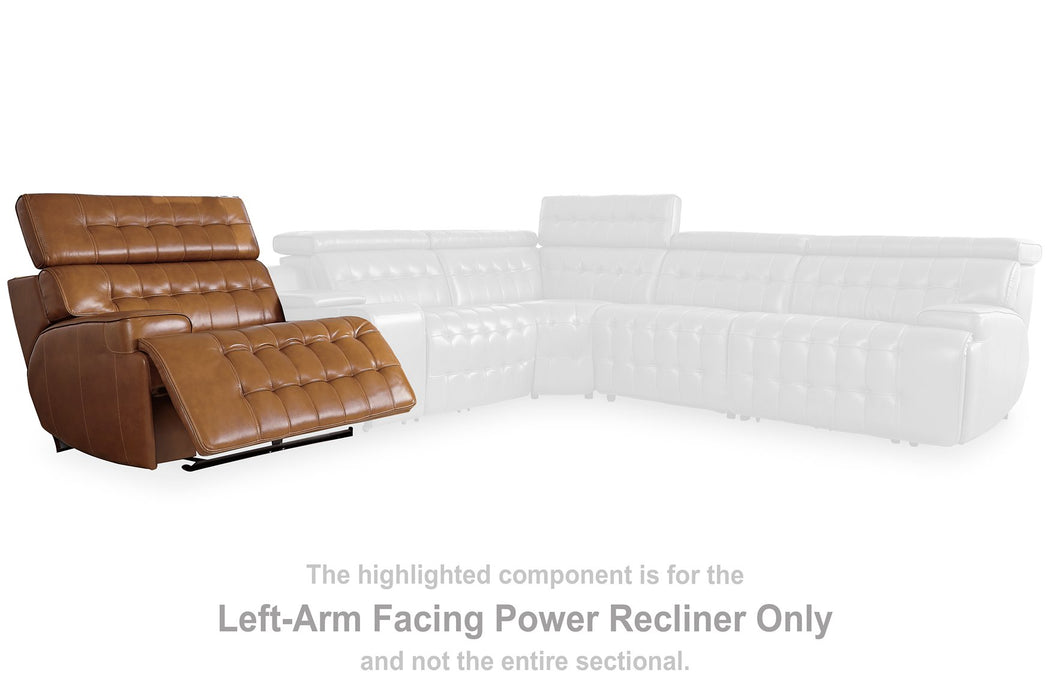 Temmpton Power Reclining Sectional Loveseat - Affordable Home Luxury