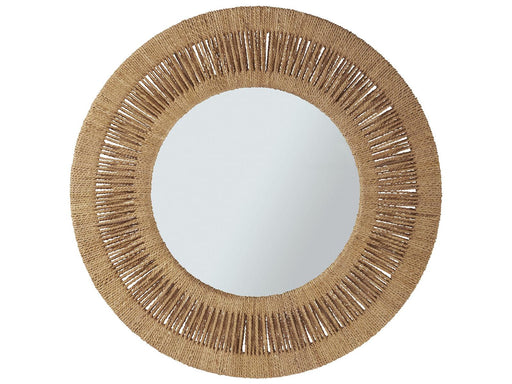 Universal Coastal Living Escape Coca Plum Mirror in Woven Abaca image