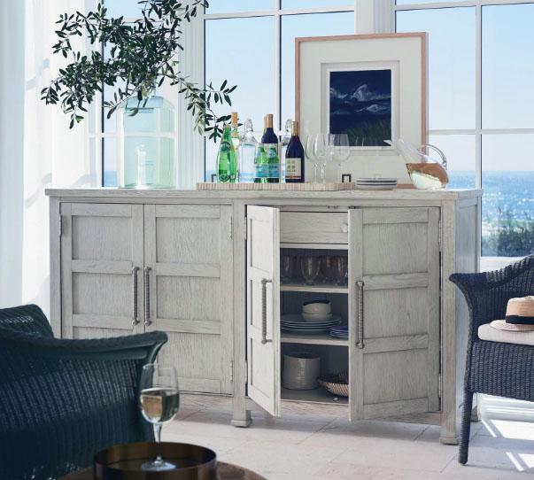 Universal Coastal Living Escape Credenza in Sandbar