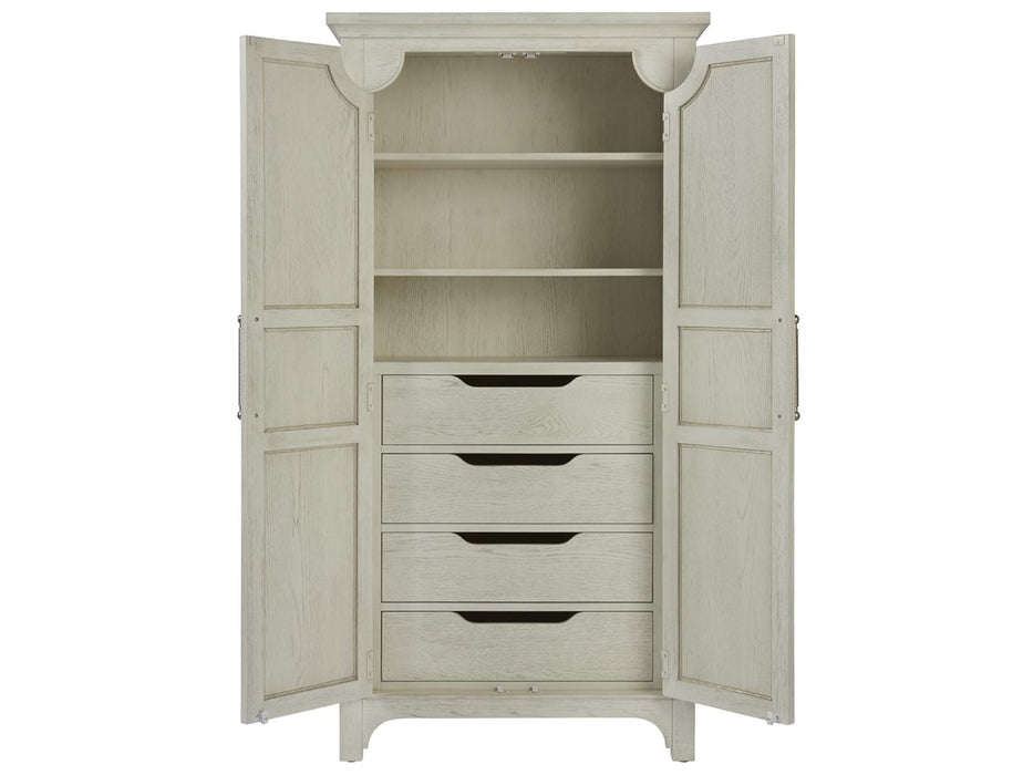 Universal Coastal Living Escape Narrow Utility Cabinet in Sandbar