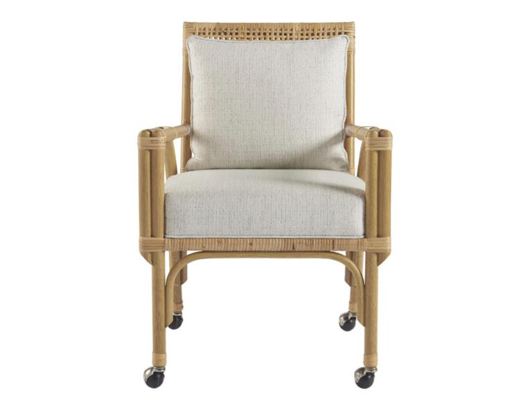 Universal Coastal Living Escape Newport Dining and Game Chair (Set of 2) in Natural Rattan image