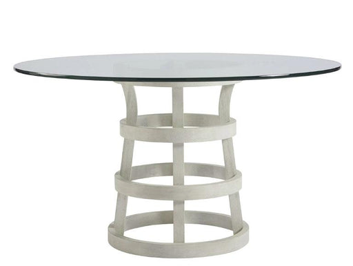 Universal Coastal Living Escape Round Glass Table 54" in Sandbar image