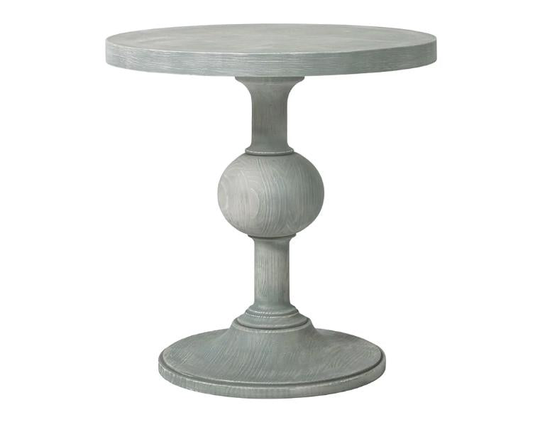 Universal Coastal Living Escape Round Pedestal End Table in Boardwalk image