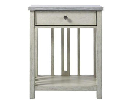 Universal Coastal Living Escape Stone Top Bedside Table in Sandbar image