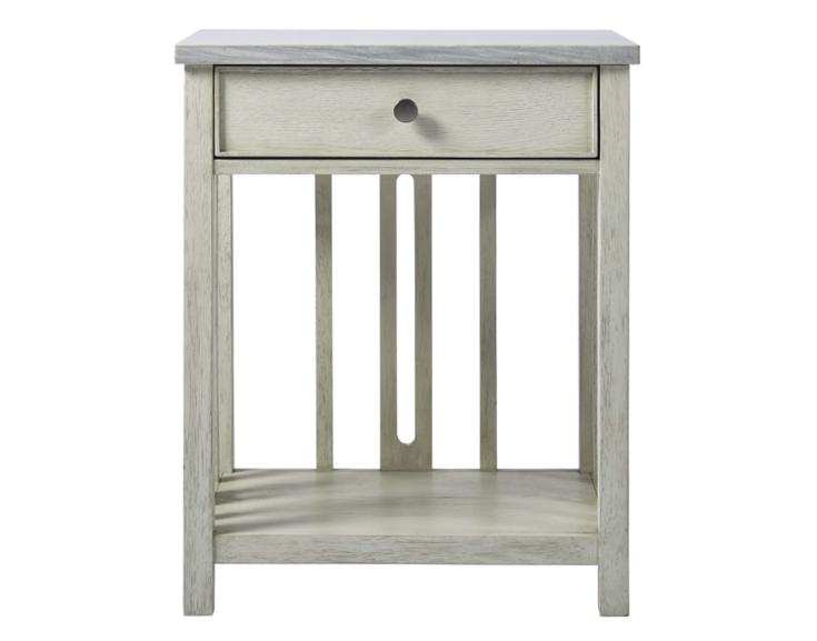 Universal Coastal Living Escape Stone Top Bedside Table in Sandbar image