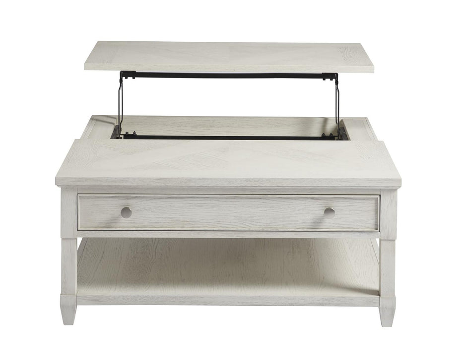 Universal Coastal Living Escape Topsail Lifttop Table in Sandbar