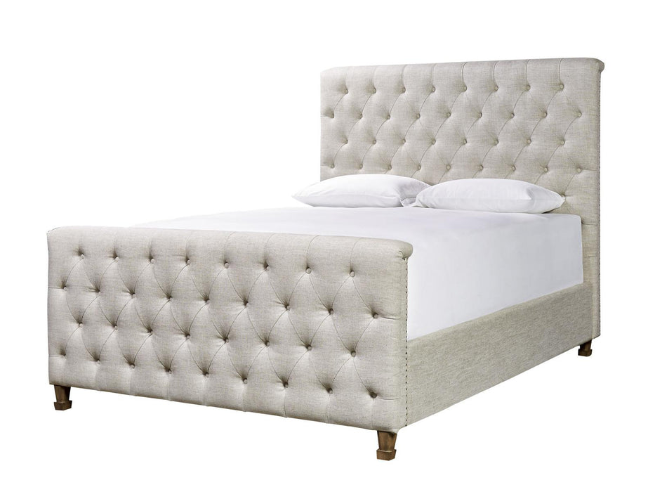 Universal Franklin Street King Panel Bed in KhakiB