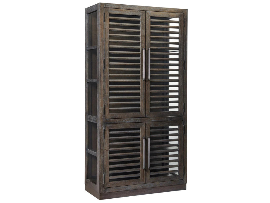 Universal Furniture Carnaby Display Cabinet in Brownstone